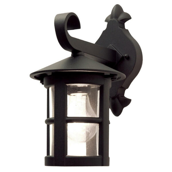 Bild 1 von AUßENWANDLEUCHTE Elstead Black, Schwarz, Metall, Glas, 15x29.4 cm, Grüner Punkt, RoHS, Lampen & Leuchten, Aussenbeleuchtung, Aussenleuchten