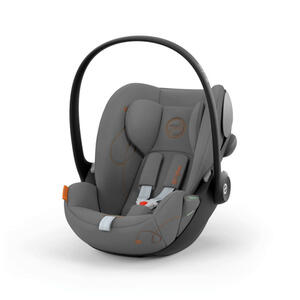 Cybex Babyschale Cloud G i-Size, Grau, Textil, 43.5x35.5-59.5 cm, ECE R 129 i-Size, abnehmbarer und waschbarer Bezug, ergonomischer Tragebügel, optimaler Aufprallschutz, verstellbare Sitz- Schlafpos