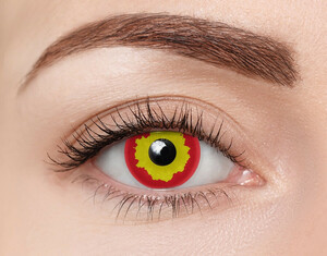 Halloween Kontaktlinsen Fire Monatslinsen Sphärisch 2 Stück Kontaktlinsen; contact lenses; Kontaktlinsen