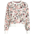 Bild 1 von Damen Loungewear-Sweatshirt floral gemustert CREMEWEISS / ROSA / OLIV