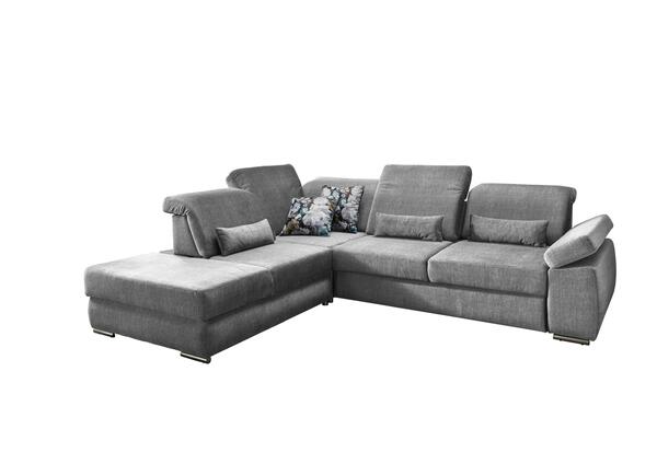 Bild 1 von Wohnlandschaft Milian Silberfarben Velours, Silberfarben