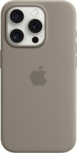 Silikon Case mit MagSafe für iPhone 15 Pro tonbraun