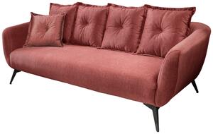 3-Sitzer-Sofa Baggio Koralle Velours, Koralle