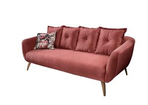 3-Sitzer-Sofa Baggio Koralle Velours, Koralle