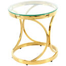 Bild 1 von Mid.you Beistelltisch, Metall, Glas, rund, Säule, 40x42x40 cm, Wohnzimmer, Wohnzimmertische, Beistelltische