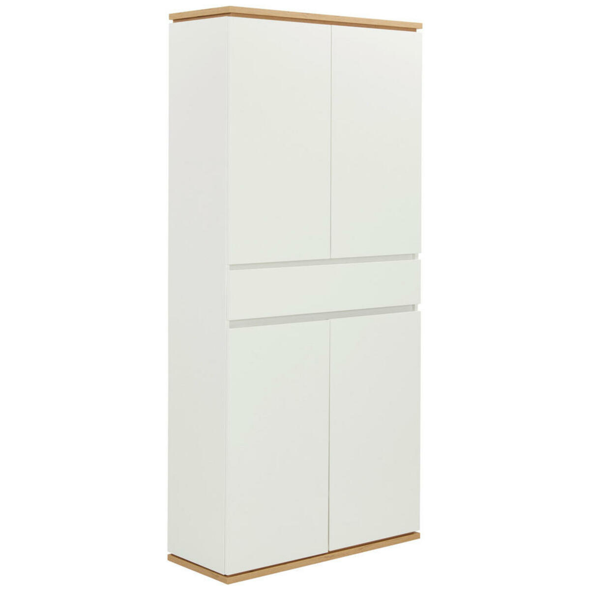 Bild 1 von Xora Schuhschrank, Weiß, Eiche Artisan, Holzwerkstoff, 6 Fächer, 1 Schubladen, 90x200x38 cm, erweiterbar, Typenauswahl, Beimöbel erhältlich, Garderobe, Schuhaufbewahrung, Schuhschränke