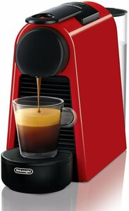 Nespresso Kapselmaschine Essenza Mini EN85.R von DeLonghi, Red, inkl. Willkommenspaket mit 7 Kapseln