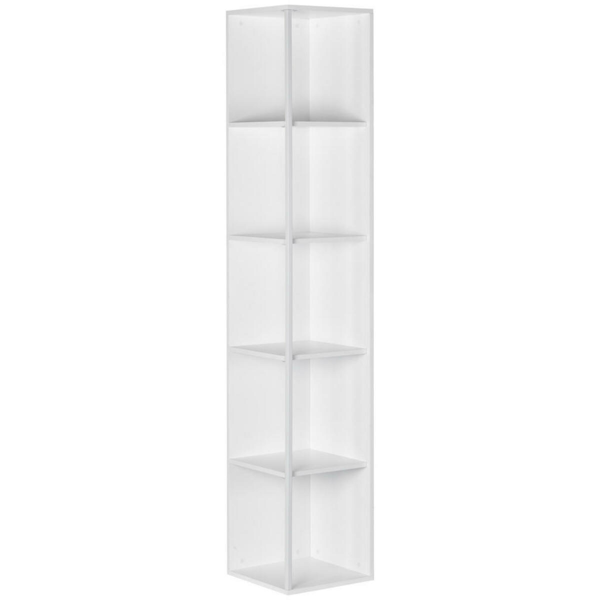 Bild 1 von Mid.you Regal, Weiß, Metall, 6 Fächer, 34x185x34 cm, Arbeitszimmer, Büroregale, Bücherregale