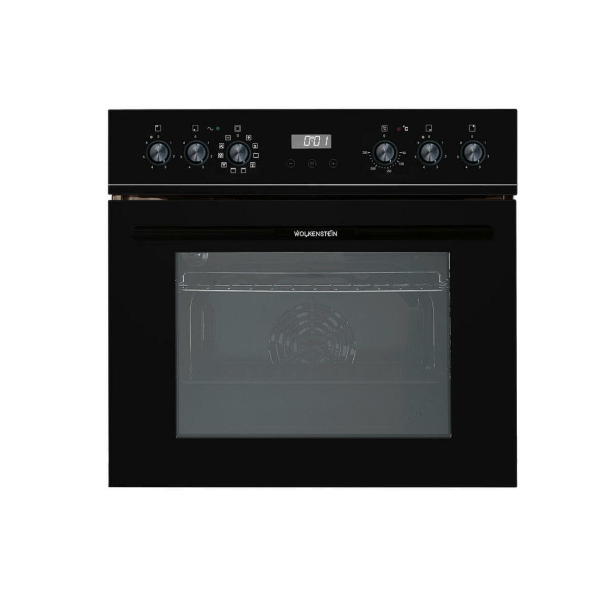 Bild 1 von PKM Herdset Wmoc 100, Schwarz, Metall, Glas, A,A, 59.5x59.5x55 cm, Digitaldisplay, Bräterzone, Restwärmeanzeige je Kochzone, Zweikreis-Kochzone, Versenkknebel, Backofenbeleuchtung, Timerfunktion, K