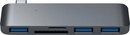 Bild 1 von Satechi Type-C USB 3.0 3-In-1 Combo Hub Adapter zu MicroSD-Card, SD-Card, USB Typ A, USB Typ C