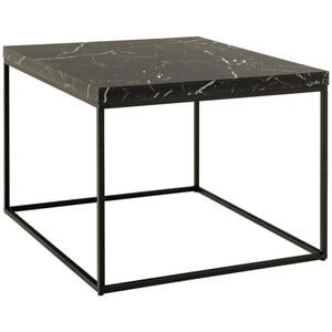 Livetastic Couchtisch, Schwarz, Ahorn, Papier, quadratisch, eckig, 60x45 cm, Wohnzimmer, Wohnzimmertische, Couchtische