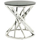 Bild 1 von Mid.you Beistelltisch, Schwarz, Silber, Metall, Glas, rund, Säule, 40x42x40 cm, Wohnzimmer, Wohnzimmertische, Beistelltische