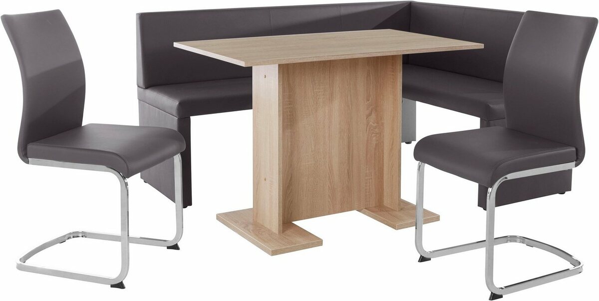 Bild 1 von HELA Eckbankgruppe, Braun|grau