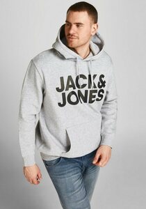 Jack & Jones PlusSize Kapuzensweatshirt »CORP LOGO SWEAT HOOD« Bis Größe 6XL