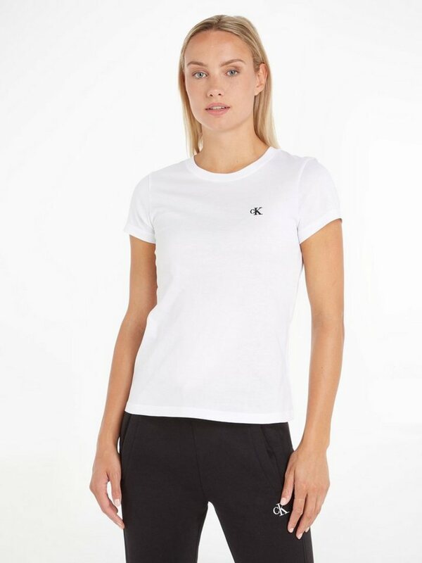 Bild 1 von Calvin Klein Jeans T-Shirt »CK EMBROIDERY SLIM TEE« mit gesticktem CK Logo auf der Brust