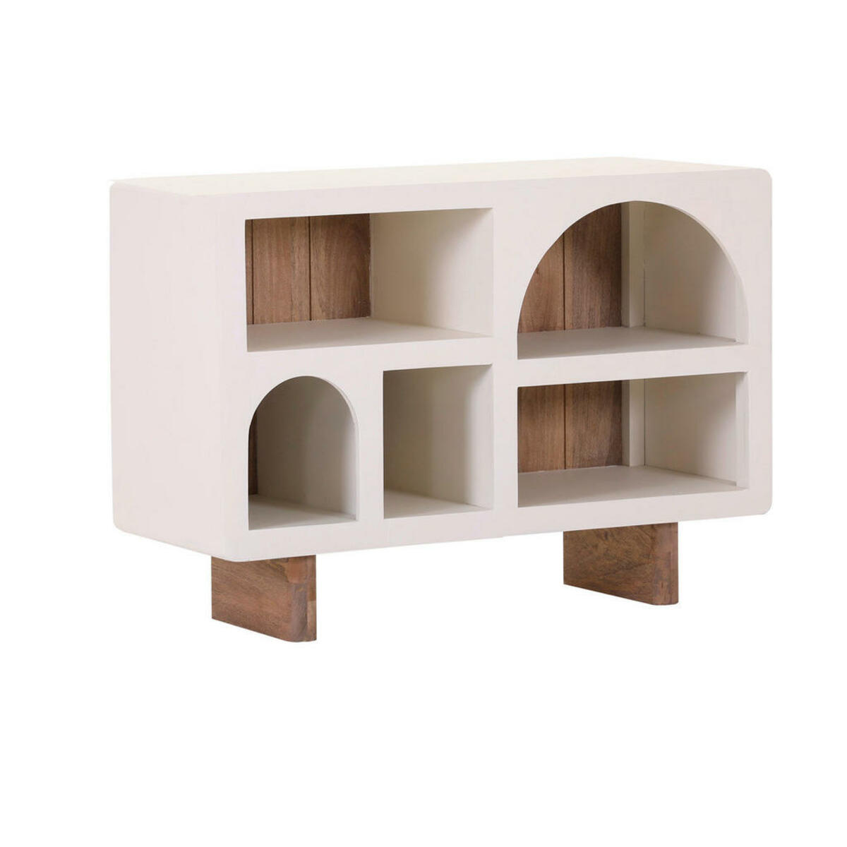 Bild 1 von Landscape Kommode, Braun, Natur, Weiß, Holz, Mangoholz, massiv, 120x75x35 cm, Typenauswahl, stehend, in verschiedenen Größen erhältlich, Garderobe, Garderoben Kommoden