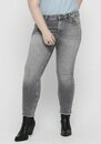 Bild 1 von ONLY CARMAKOMA Skinny-fit-Jeans CARWILLY REG SK ANK JNS in washed-out Optik