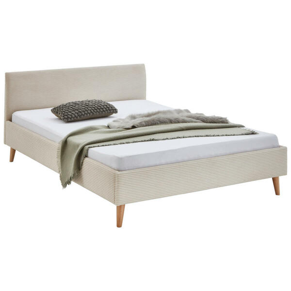 Bild 1 von Boxxx Polsterbett, Beige, Textil, Eukalyptusholz, massiv, 140x200 cm, Reach, Schlafzimmer, Betten, Polsterbetten