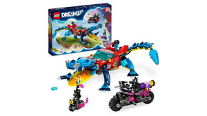 LEGO DREAMZzz 71458 Krokodilauto, 2in1 kreatives Monstertruck-Spielzeug