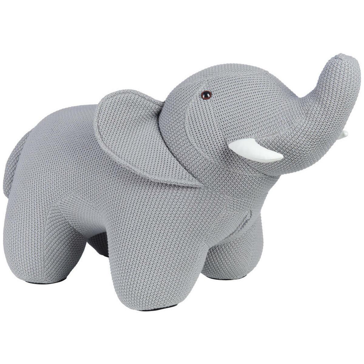 Bild 1 von Jimmylee Kinderhocker, Grau, Holz, Textil, Eukalyptusholz, vollmassiv, Elefant, 36x47 cm, Bsci, Wohnzimmer, Hocker, Sitzhocker