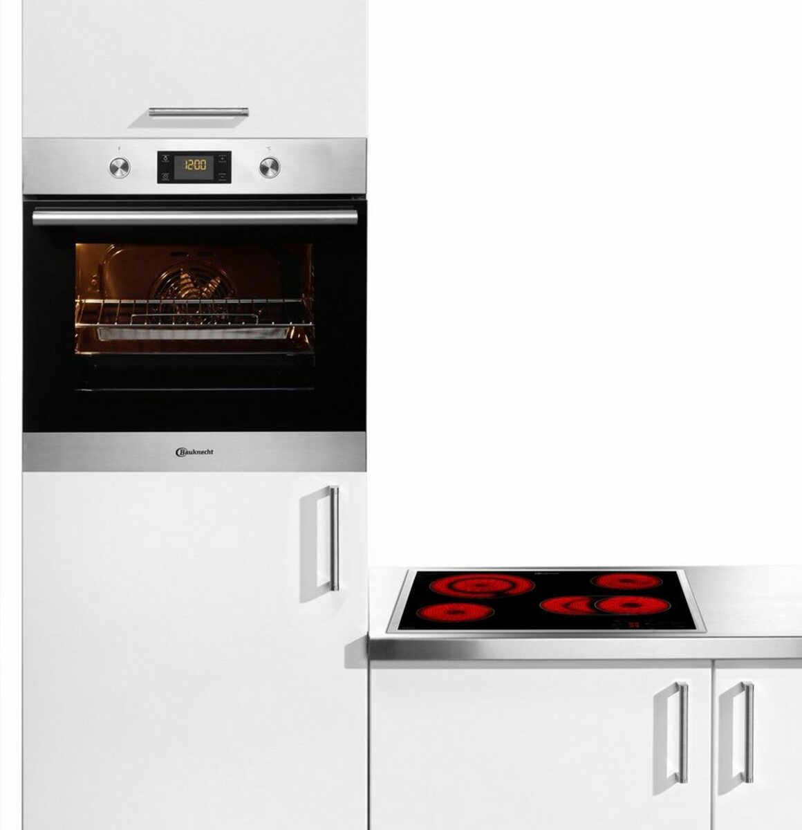 Bild 1 von BAUKNECHT Backofen-Set BAKO ISLAND, mit 2-fach-Teleskopauszug, Hydrolyse