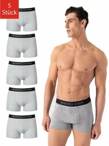 Burnell & Son Boxershorts »Unterhosen aus Baumwolle für Herren Männer« (6 St) mit Komfortbund