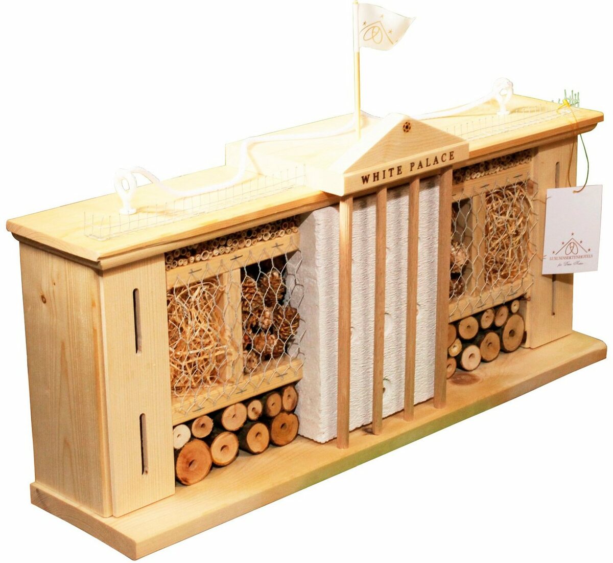 Bild 1 von LUXUS-INSEKTENHOTEL Insektenhotel Weißer Palast, BxTxH: 58x12x30 cm
