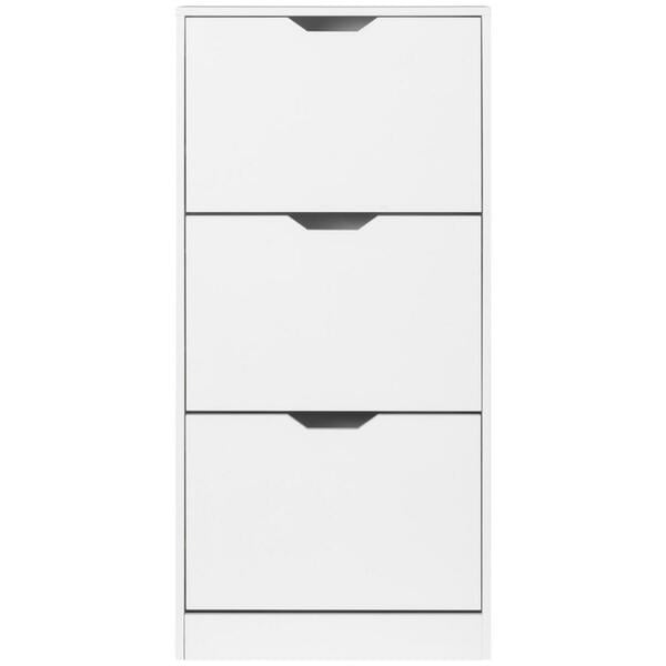 Bild 1 von Mid.you Schuhschrank, Weiß, 55x117x23.5 cm, Garderobe, Schuhaufbewahrung, Schuhschränke