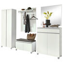Bild 1 von Garderobe, Silber, Weiß, Metall, 6-teilig, 260x193x40 cm, Garderobe, Garderoben-Sets