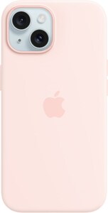 Silikon Case mit MagSafe für iPhone 15 hellrosa