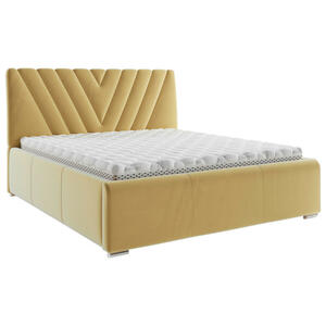 Boxxx Polsterbett, Gelb, Holz, Metall, Buche, 160x200 cm, Bettkasten, gepolstertes Kopfteil, Stoffauswahl, in verschiedenen Größen erhältlich,alternative erhältlich, Schlafzimmer, Betten, Polster