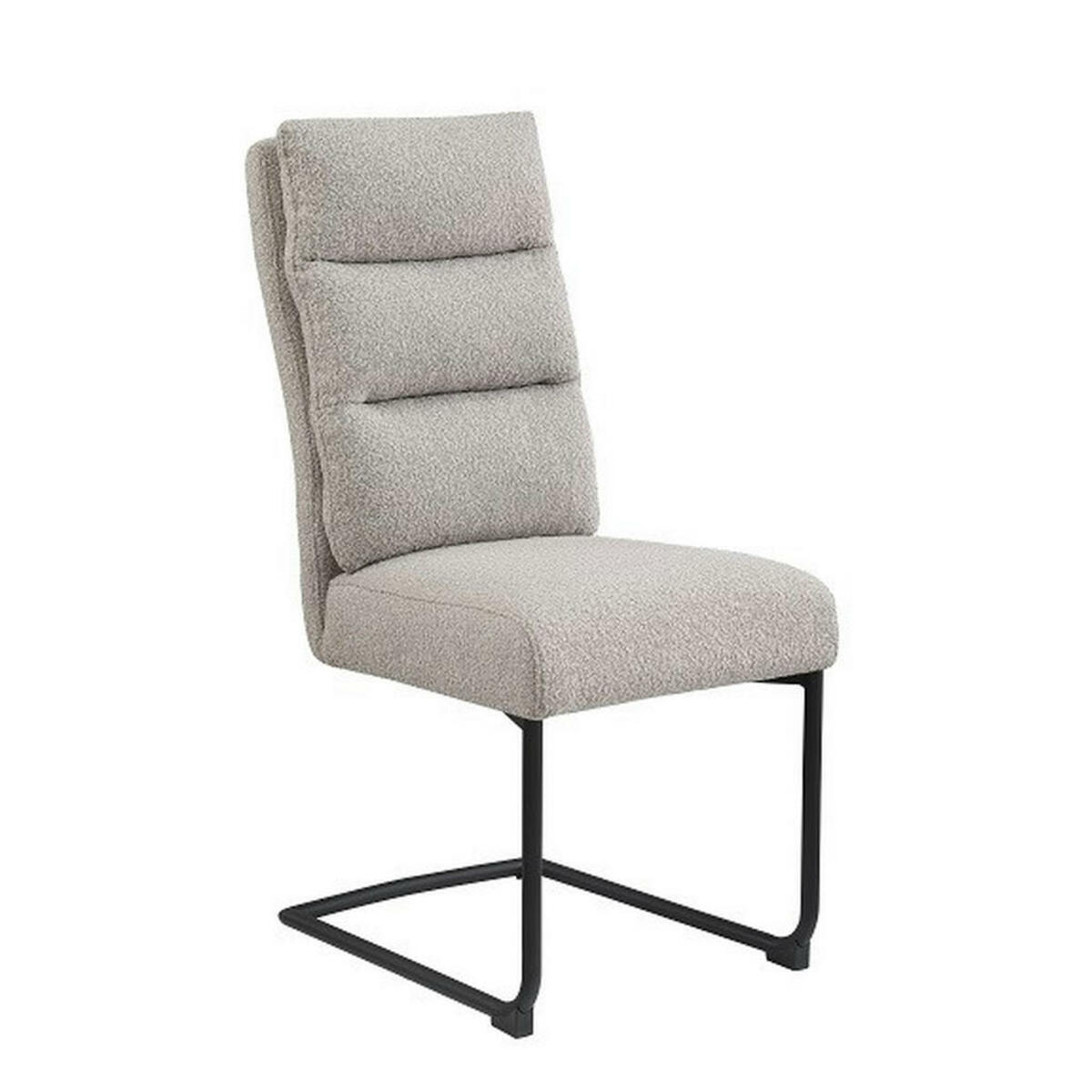 Bild 1 von Livetastic Schwingstuhl Boucle, Grau, Metall, Textil, Rundrohr, 44x50x42 cm, Esszimmer, Stühle, Schwingstühle