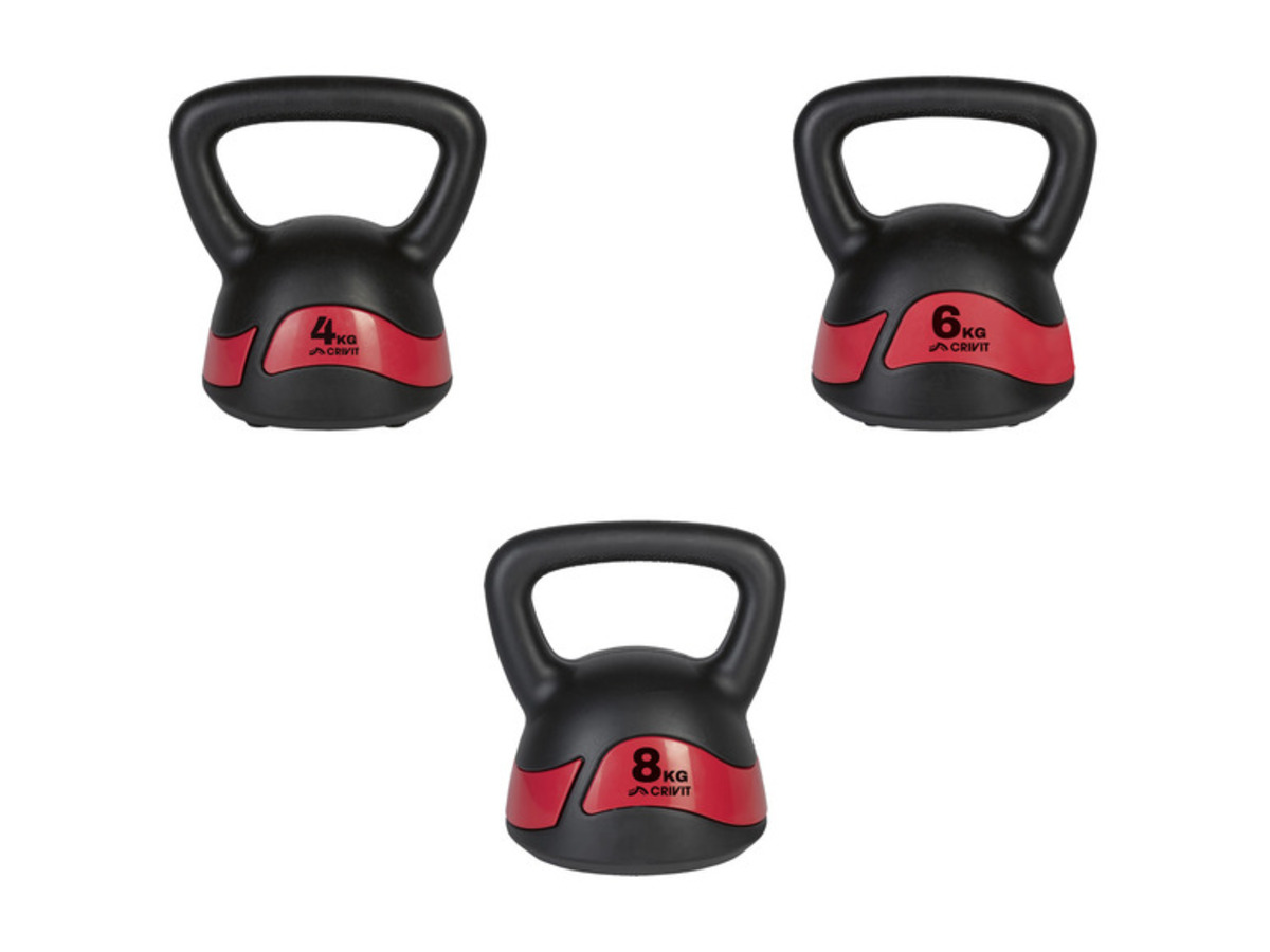 Bild 1 von CRIVIT Kettlebell, Kunststoff, 4 / 6 / 8 kg, vielseitig einsetzbar