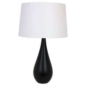 Tischleuchte Vase, Schwarz, Holz, 64 cm, Lampen & Leuchten, Innenbeleuchtung, Tischlampen, Tischlampen