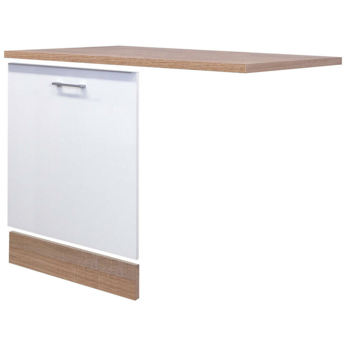 Bild 1 von FlexWell Geschirrspülerblende, Weiß, Sonoma Eiche, 110x85x60 cm, Made in Germany, Küchen, Küchenmöbel, Küchenschränke, Geräteumbauschränke