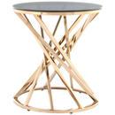 Bild 1 von Mid.you Beistelltisch, Grau, Roségold, Metall, Glas, rund, Säule, 40x42x40 cm, Wohnzimmer, Wohnzimmertische, Beistelltische
