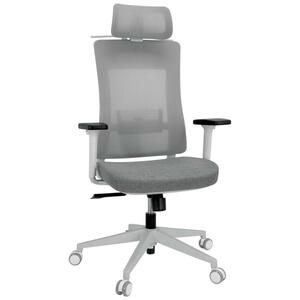 Mid.you Drehstuhl, Grau, Textil, Drehkreuz, 66x120x60 cm, Sitzfläche 360° drehbar, ergonomische Rückenlehne, Arbeitszimmer, Bürostühle, Drehstühle
