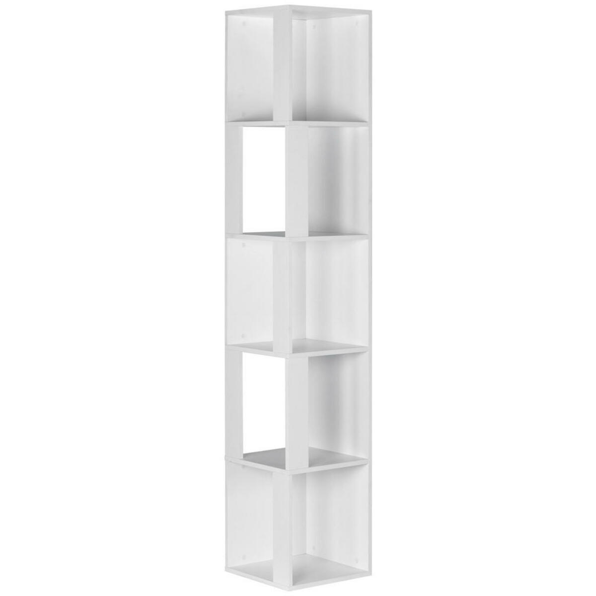 Bild 1 von Mid.you Regal, Weiß, Holzwerkstoff, 6 Fächer, 34x185x34 cm, Arbeitszimmer, Büroregale, Bücherregale