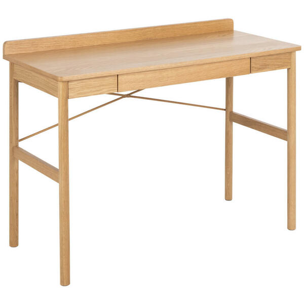 Bild 1 von Mid.you Schreibtisch, Eiche, Holz, Eiche, furniert,massiv, 1 Schubladen, rechteckig, rund, 50x80 cm, Arbeitszimmer, Schreibtische, Bürotische