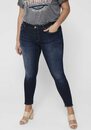 Bild 1 von ONLY CARMAKOMA Skinny-fit-Jeans CARWILLY REG SK ANK JNS in washed-out Optik