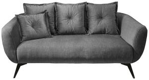 2,5-Sitzer-Sofa Baggio Grau Velours, Grau