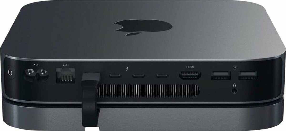 Bild 1 von Satechi TYPE-C ALUMINUM STAND & HUB FOR MAC MINI Laptop-Adapter zu 3,5-mm-Klinke, USB Typ A, USB Typ C