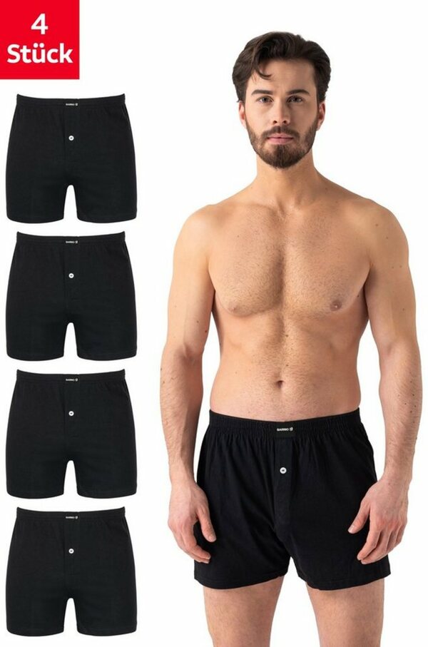 Bild 1 von Barrio 13 Weiter Boxer »Boxershorts Herren komfortable Unterhose aus 100% Baumwolle« (4 St) mit Eingriff und Komfortbund
