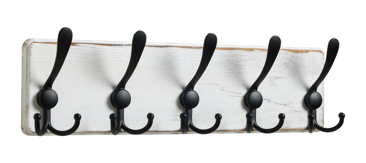 Bild 1 von Hakenleiste Colorado in Schwarz/Weiß, Weiß