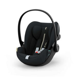 Cybex Babyschale G-Line, Schwarz, Textil, 43.5x35.5-59.5 cm, ECE R 129 i-Size, abnehmbarer und waschbarer Bezug, verstellbare Sitz- Schlafpositionen, 3-Punkt-Gurt, Flugzeugzulassung, Gurtlängenverst