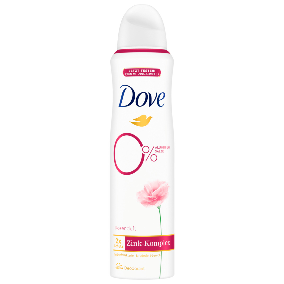 Bild 1 von Dove Deospray Zink Komplex Rosenduft ohne Aluminium 150ml