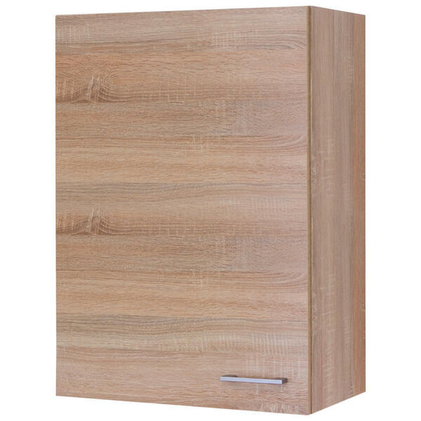 Bild 1 von FlexWell Küchenoberschrank, Sonoma Eiche, Kunststoff, 2 Fächer, einzeln stellbar, einmalig seitenverkehrt montierbar, 60x89x32 cm, Made in Germany, individuell planbar, Zusatzausstattung erhältlic