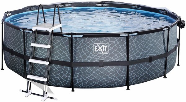 Bild 1 von EXIT Framepool (Set), ØxH: 450x122 cm, mit Sonnendach, Sandfilter