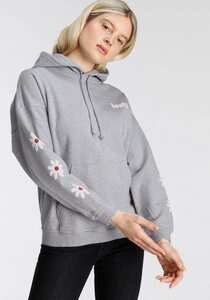 Levi's® Sweatshirt »GRAPHIC RIDER HOODIE« mit Blumenverzierung an den Ärmeln