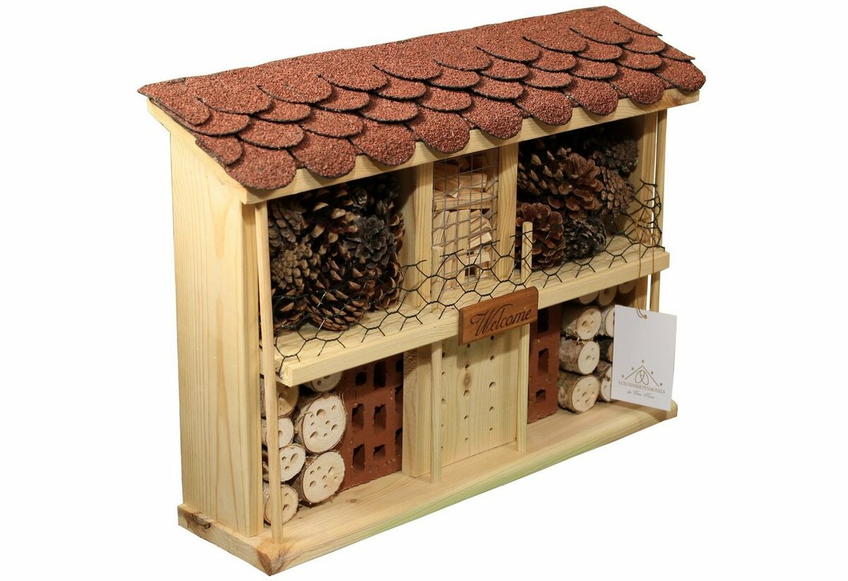 Bild 1 von LUXUS-INSEKTENHOTEL Insektenhotel Landhaus Komfort - Bausatz, BxTxH: 47x12,5x34 cm